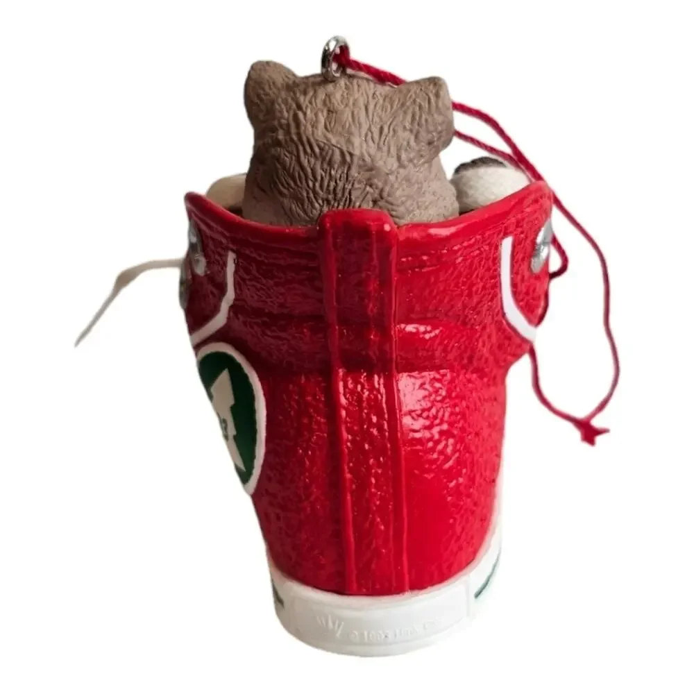 Hallmark Keepsake 1993 High Top-purr Cat in Shoe Ornament with Box Vinta…